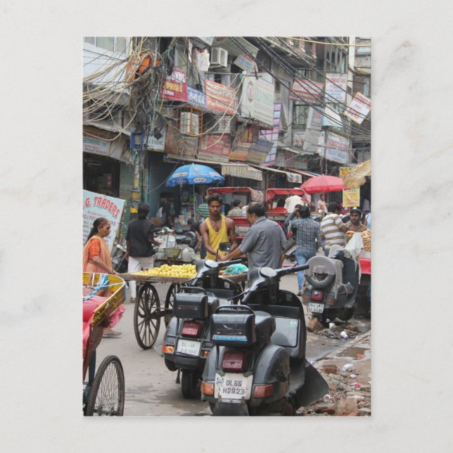 Postal Caos en Delhi (Anverso)