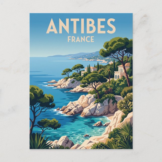 Postal Cap d'Antibes Francia (Anverso)