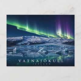 Postal Capa de hielo del glaciar Vatnajökull Islandia Aur