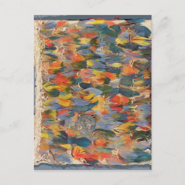 Postal Capa de plumas (Anverso)