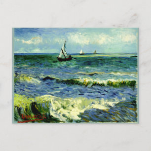 Postal Capa marina en Saintes-Maries por Vincent van Gogh