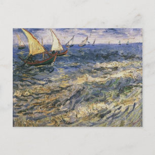 Postal Capa marina en Saintes-Maries por Vincent van Gogh