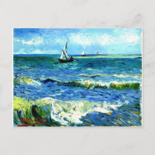 Postal Capa marina en Saintes-Maries, Vincent Van Gogh