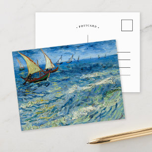 Postal Capa marina en Saintes-Maries   Vincent Van Gogh