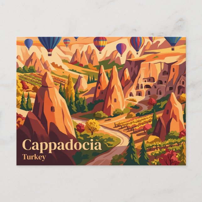 Postal Capadocia Turquía (Anverso)
