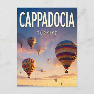 Postal 🎈 Capadocia Turquía Vistas del Valle de Globo Aer