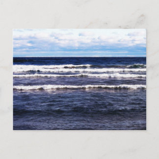 Postal Capas blancas superiores del lago