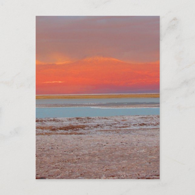 Postal Capas de desierto - Atacama Chile - Vertical (Anverso)