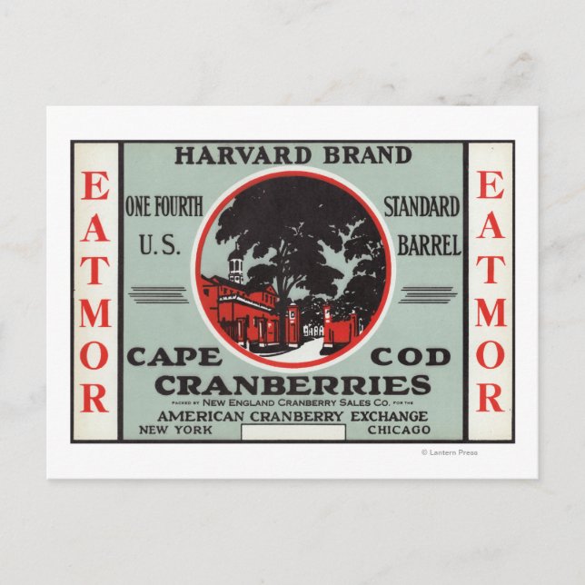 Postal Cape Cod Harvard Eatmor Cranberries Brand (Anverso)