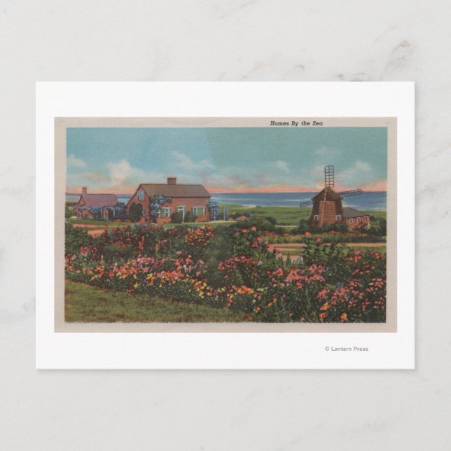 Postal Cape Cod, MassachusettsHomes by the Sea View (Anverso)