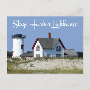 Postal Cape Cod, Stage Harbour Light, Chatham MAMÁES Post