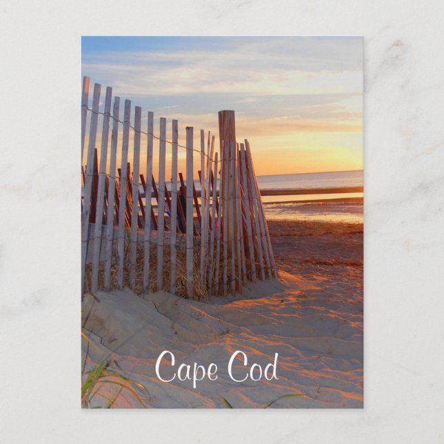 Postal Cape Cod Sunrise Over Beach Brewster MAMÁES Post C (Anverso)