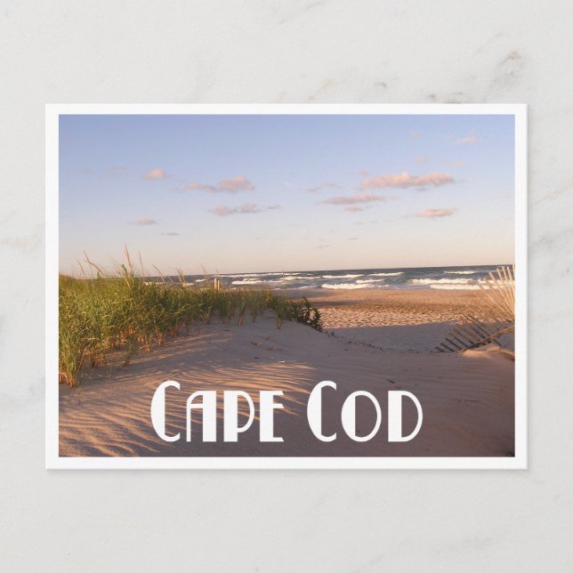 Postal Cape Cod Sunrise Over Beach, Massachusetts, Estado (Anverso)