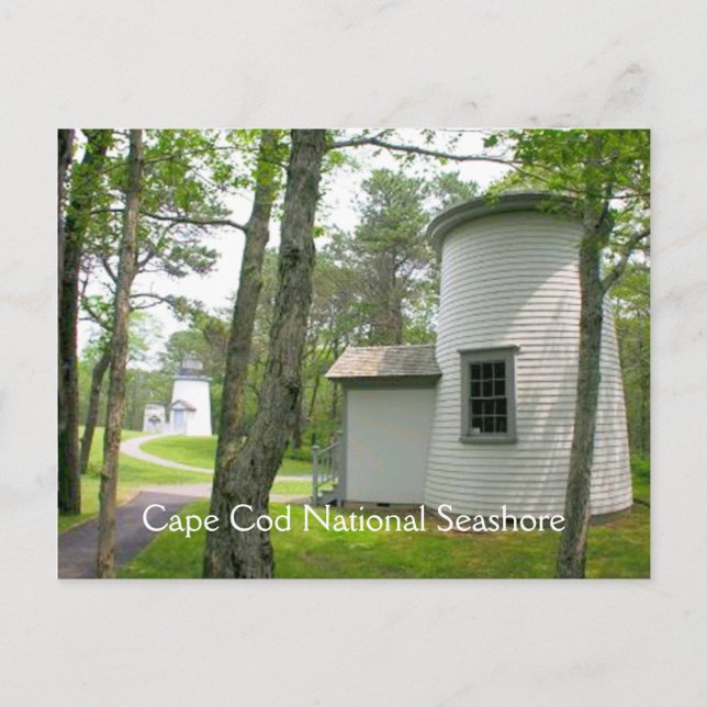 Postal Cape Cod, Tres Hermanas Faros Postcard (Anverso)