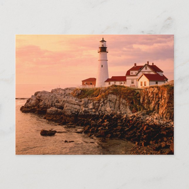 Postal Cape Elizabeth | Luz de cabeza de Portland | Maine (Anverso)