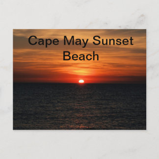 Postal Cape May NJ Sunset Beach