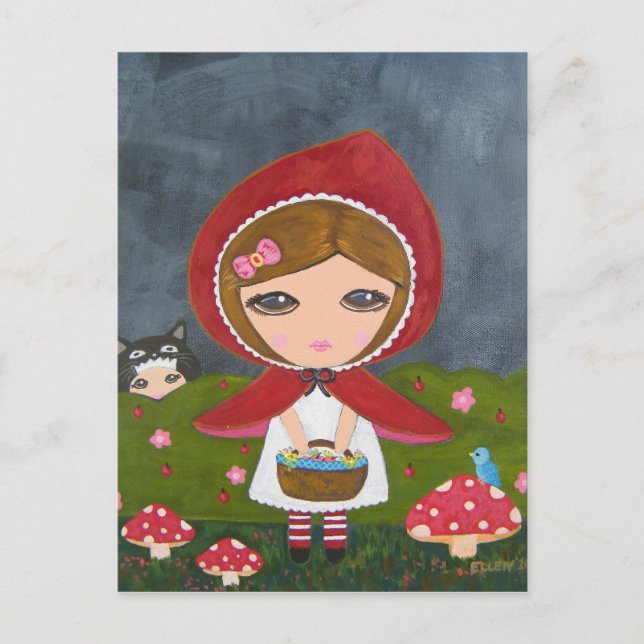 Postal Caperucita Roja (Anverso)