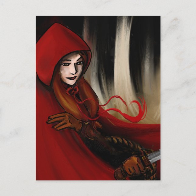 Postal Caperucita roja (Anverso)