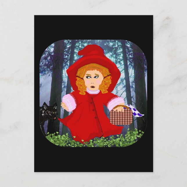 Postal Caperucita roja (Anverso)