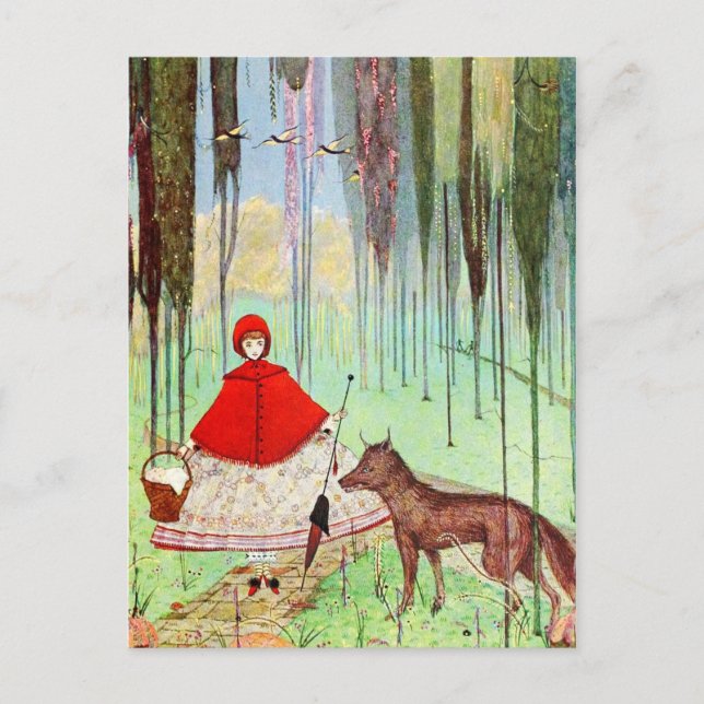 Postal Caperucita Roja (Anverso)