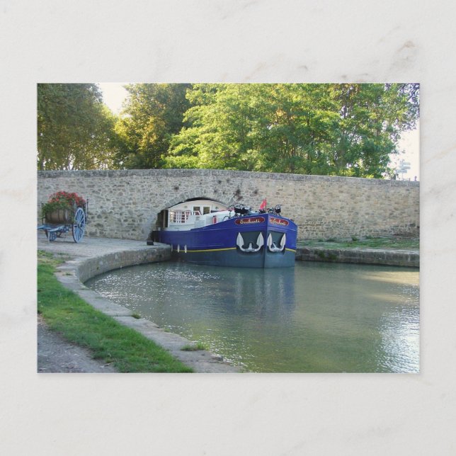 Postal Capestang, canal de Midi (Anverso)