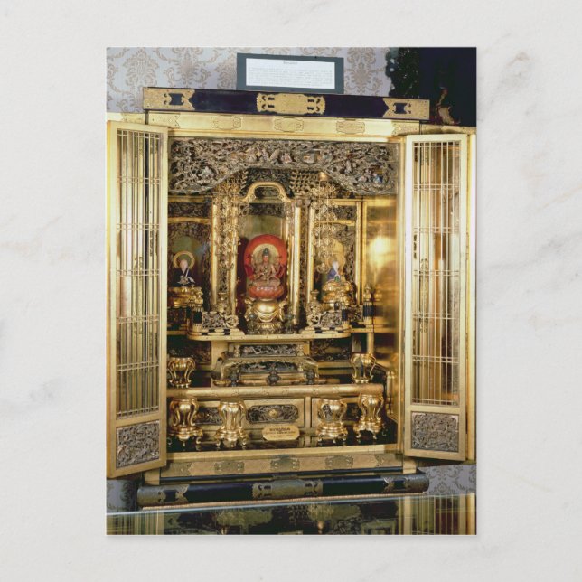 Postal Capilla de Butsudan del palacio de un Damio en (Anverso)