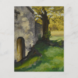 Postal capilla de camino en Provenza