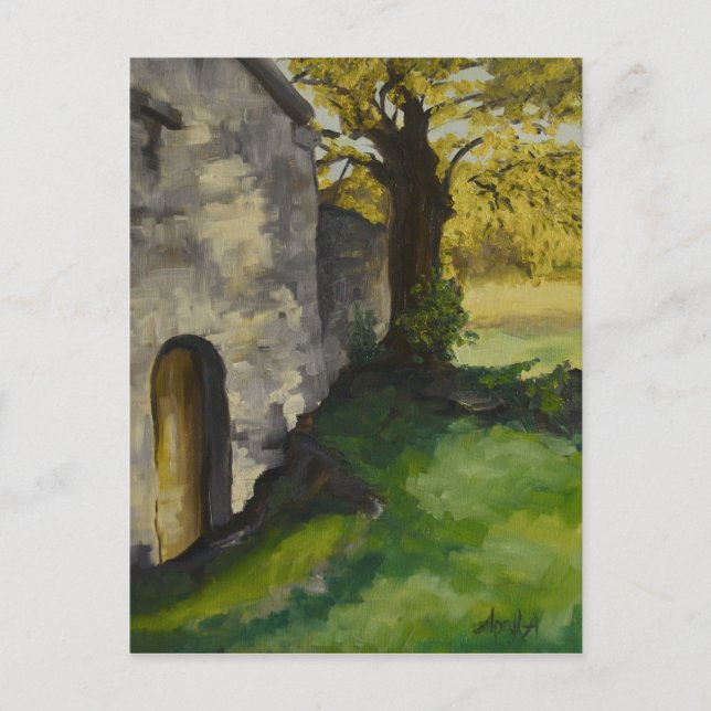 Postal capilla de camino en Provenza (Anverso)