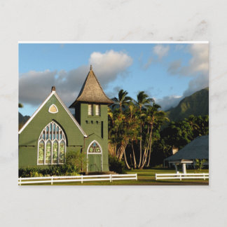 Postal Capilla de la costa norte de Kauai Hawaii
