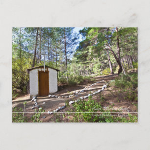 Postal capilla de santa marina en el bosque de Chipre