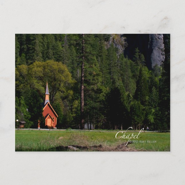 Postal Capilla de Yosemite (Anverso)