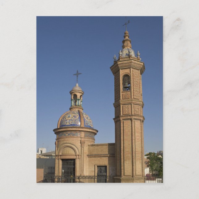 Postal Capilla del Carmen, Sevilla, España (Anverso)