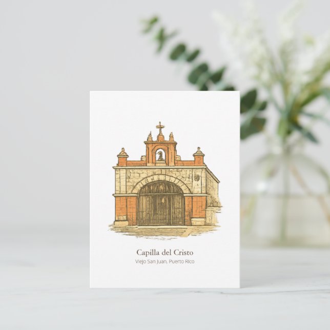 Postal Capilla del Cristo – Old San Juan (Anverso de pie)