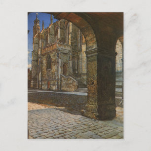 Postal Capilla del Eton College por Anna Alma Tadema