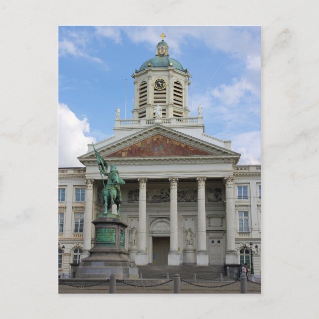 Postal Capilla del Palacio Real de Bélgica en Bruselas (Anverso)