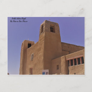 Postal Capilla del pueblo indio Pueblo