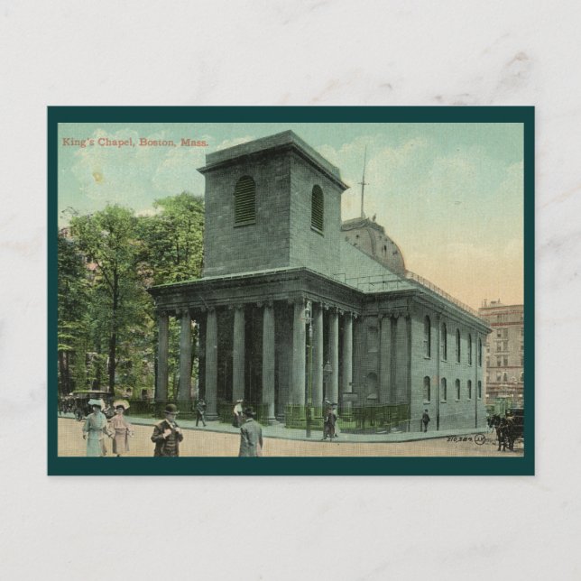 Postal Capilla del Rey, Vintage de Boston (Anverso)