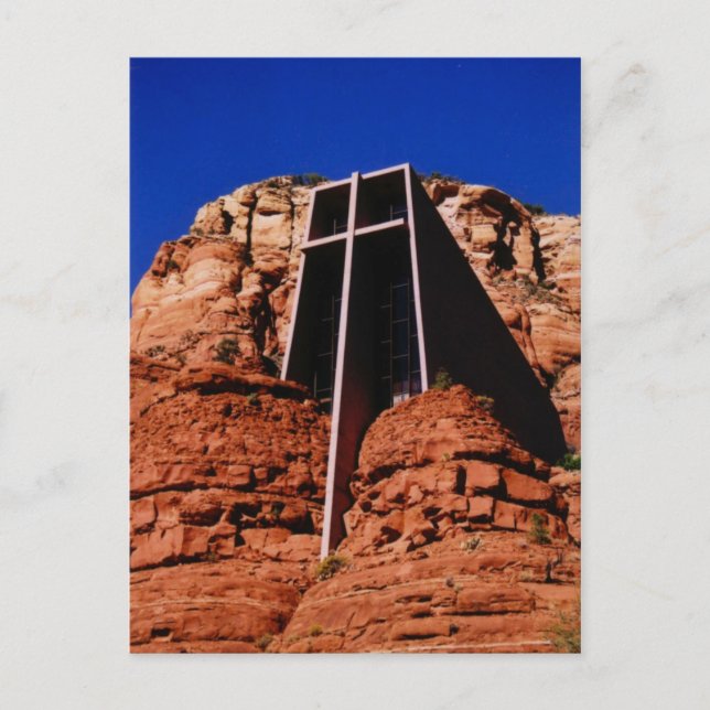 Postal Capilla en la roca, Sedona, Arizona (Anverso)