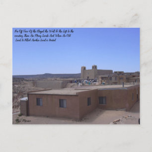 Postal Capilla Pueblo Con Cementerio A La Izquierda