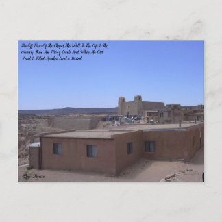 Postal Capilla Pueblo Con Cementerio A La Izquierda