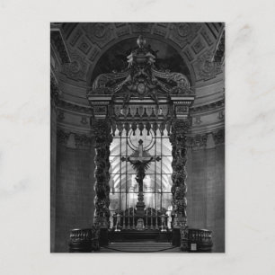 Postal Capilla real vintage París altar Palacio de San Ja