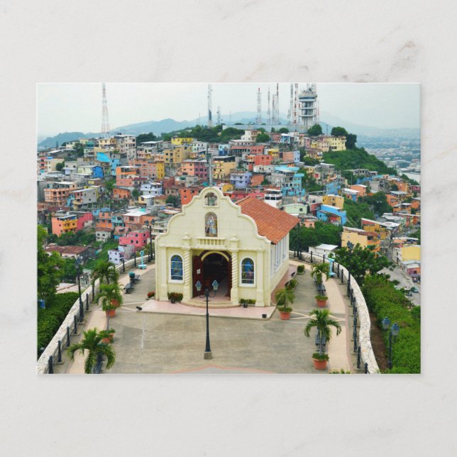 Postal Capilla Santa Ana, Guayaquil, Ecuador (Anverso)