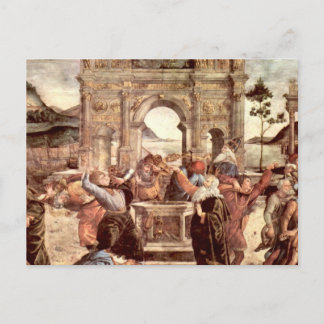 Postal Capilla Sixtina - Castigos de los levitas