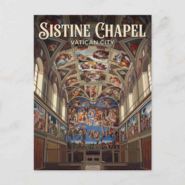 Postal Capilla Sixtina Ciudad del Vaticano (Anverso)