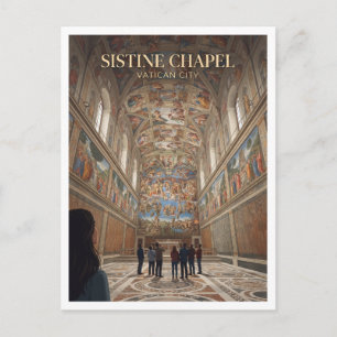 Postal Capilla Sixtina Ciudad del Vaticano Viajes