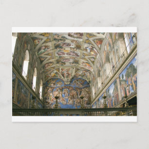Postal Capilla Sixtina del Vaticano