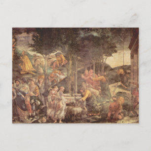 Postal Capilla Sixtina - La juventud de Moisés