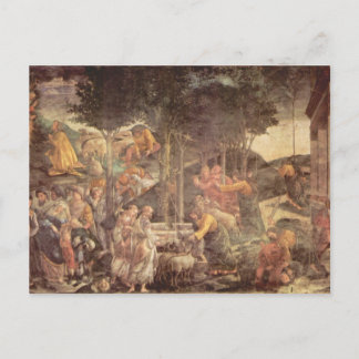 Postal Capilla Sixtina - La juventud de Moisés