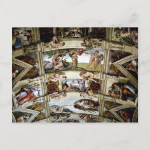 Postal Capilla Sixtina, Vaticano, Roma, Italia