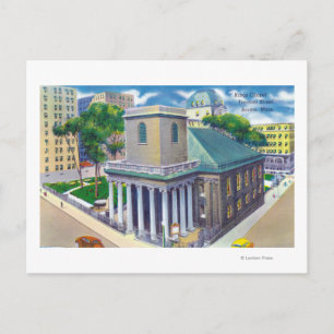 Postal Capilla Tremont Street View of Kings